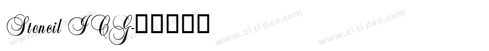 Stencil ICG字体转换